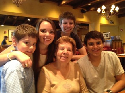 Mom with Nichole, Danny, Andy and Trey