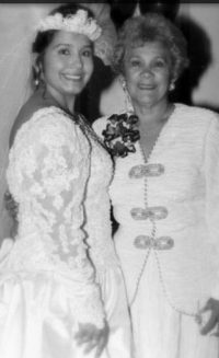 My wedding day with Mom